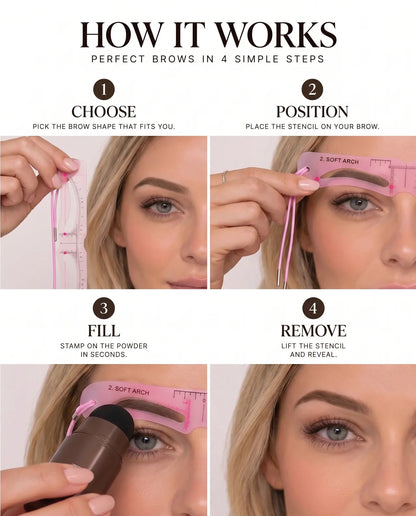 BrowEye™ Brow Stamp Stencil Kit